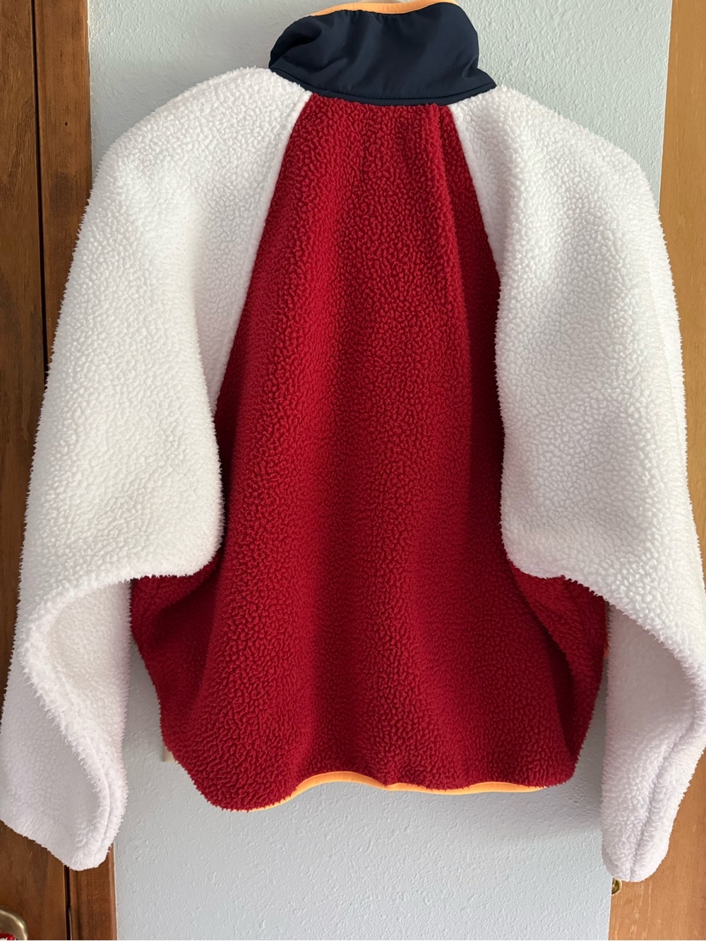 Free People Movement Hit The Slopes Colorblock Fleece Pullover S Red Sport Color - Picture 8 of 9